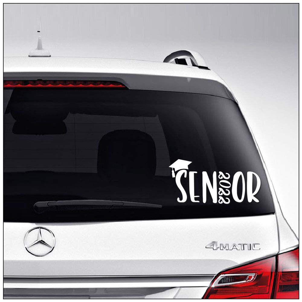 Senior Class 2022 High School College Car Truck Motorcycle Windows Bumper Wall Decor Vinyl Decal Sticker Size- [6 inch/15 cm] Wide/Color- Gloss White