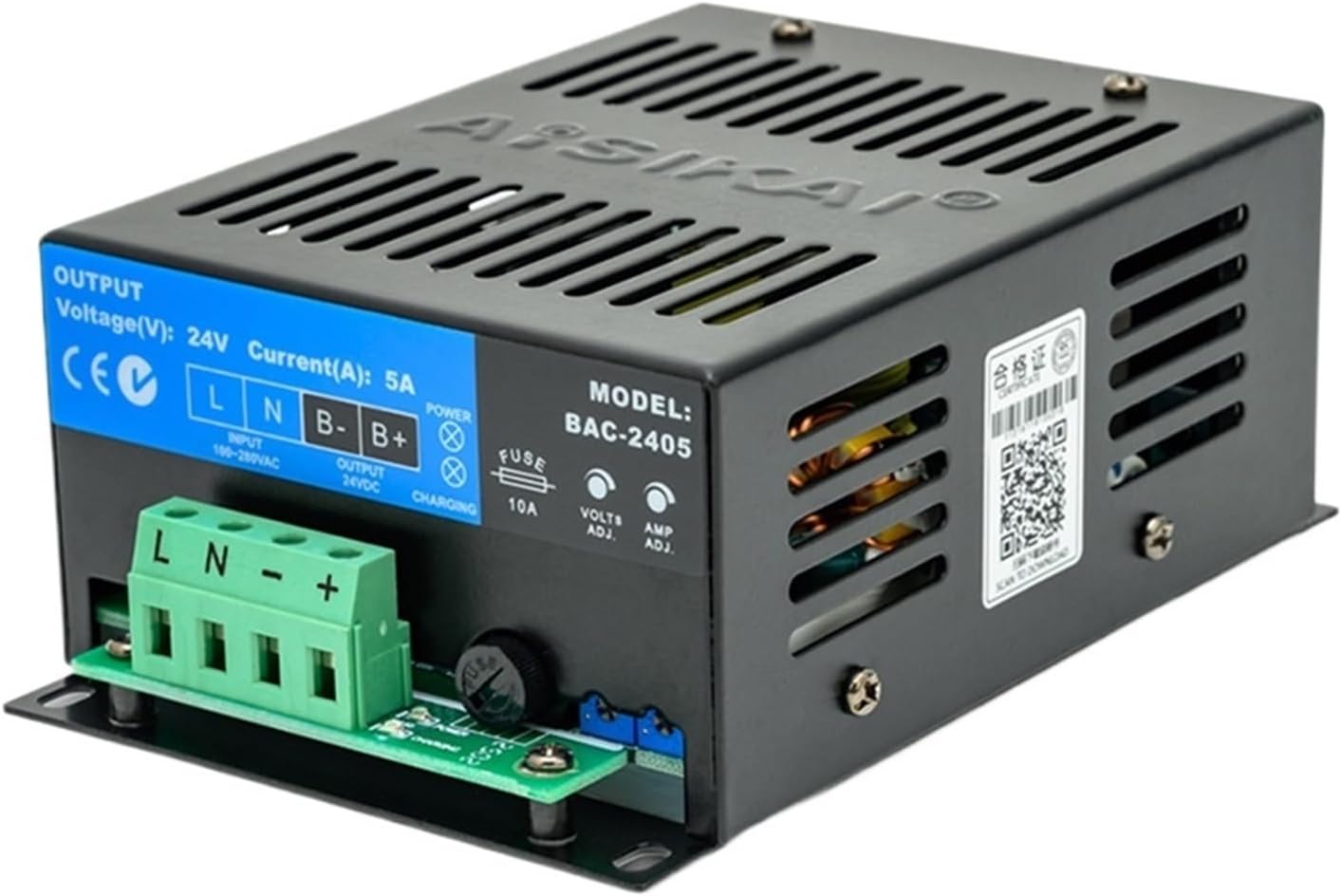 1PCS BAC06A 6A Generator Battery Charger Power Switch Supply AC to 12V 24V(12V-6A)