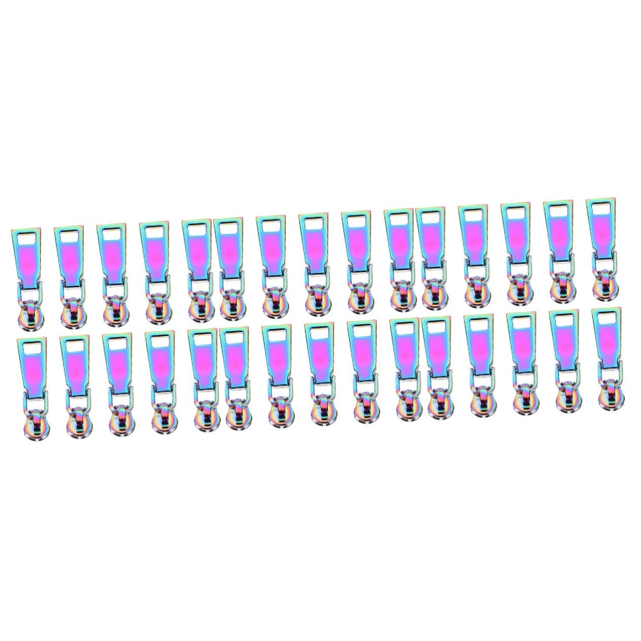 NUOBESTY 30piezas Coloridos Tiradores De Cremallera Para Ropa y Mochilas Accesorios De Reemplazo Prácticos Para Zippers