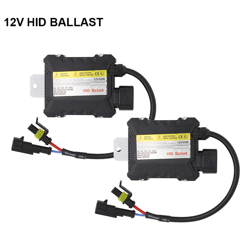 PolarLander 1 Paio Kit Xenon Nascosto CANBUS Faro per Auto Slim Ballast Lampadina allo Xeno Conversione Ballast H7 Temperatura Colore 10000K