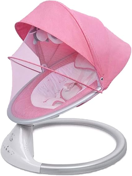 Mozx Transat Bebe Pliable Transats Pour Bebe Avec Coussin Respirant Moustiquaire Amovible Et Jouets En Peluche Multifonction Balancoire Berceau Systeme De Securite A 5 Points Rose Amazon Fr Bebe Et Puericulture
