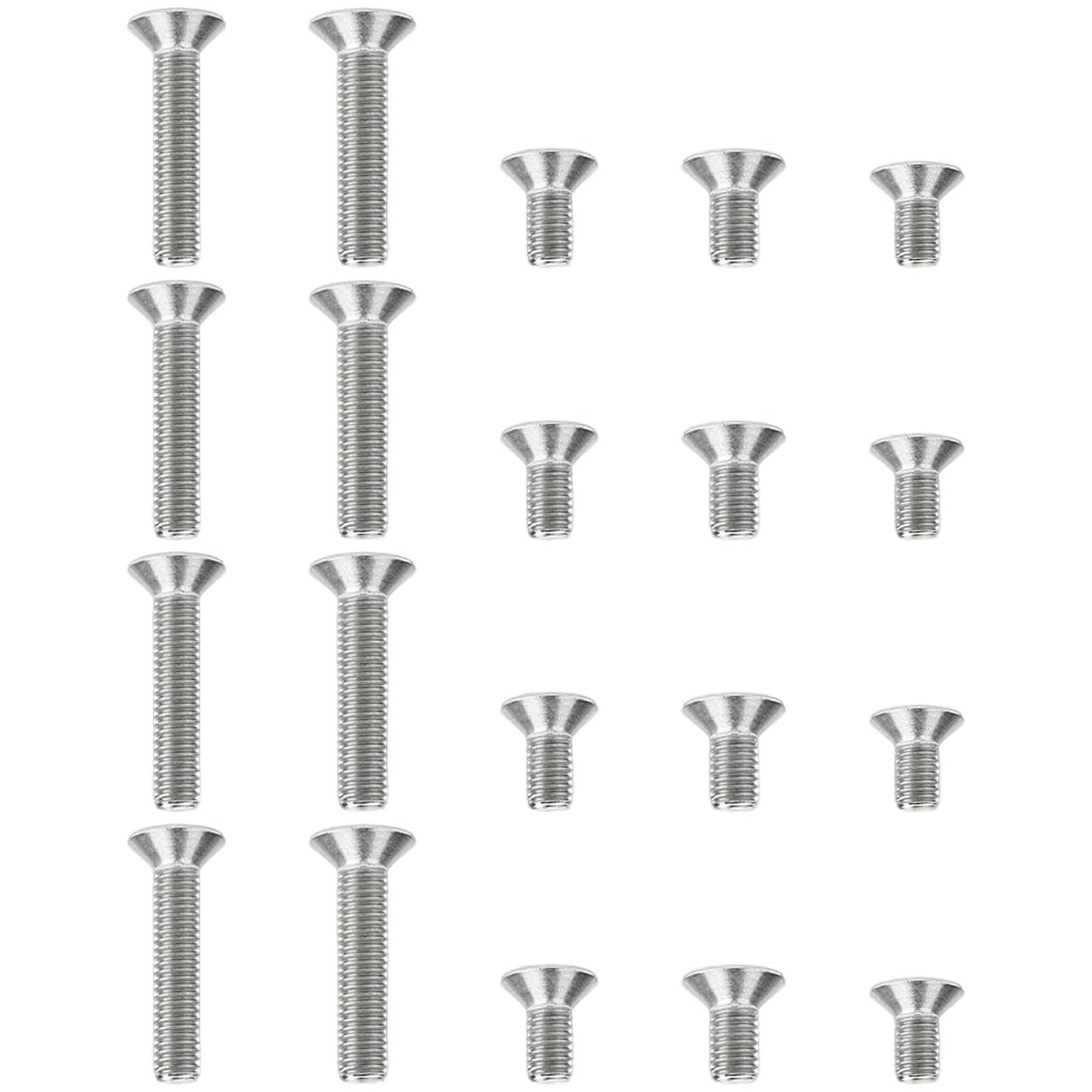 UPVC Door & Window Repair Screw Kit โ 20pcs M3.5, M4, M5 Stainless Steel Flat Head Screws โ 8mm & 20mm Grub Screws for Latch Keep Plates, Gearboxes, Handle Fixing