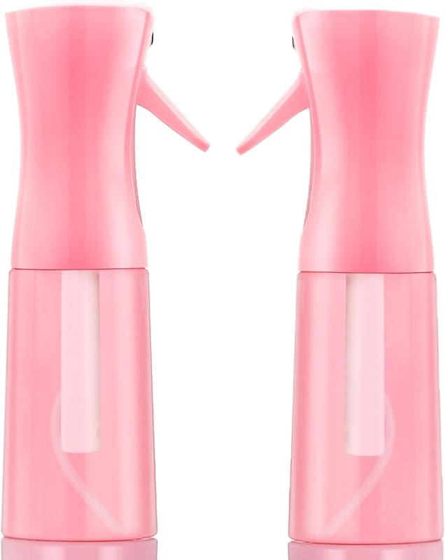 Leaflai Frascos Spray Recarregáveis com Névoa Fina, Rosa Duplo, 200 mL, Pacote com 2