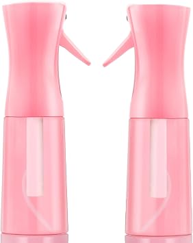Two-pack Spray Bottles, Fine Mist Refillable Spray Water Bottles, All-Season Continuous Spray Bottles for Hair, Skin Care, Gardening, Pet Bathing, Travel, Cleaning & Home Use