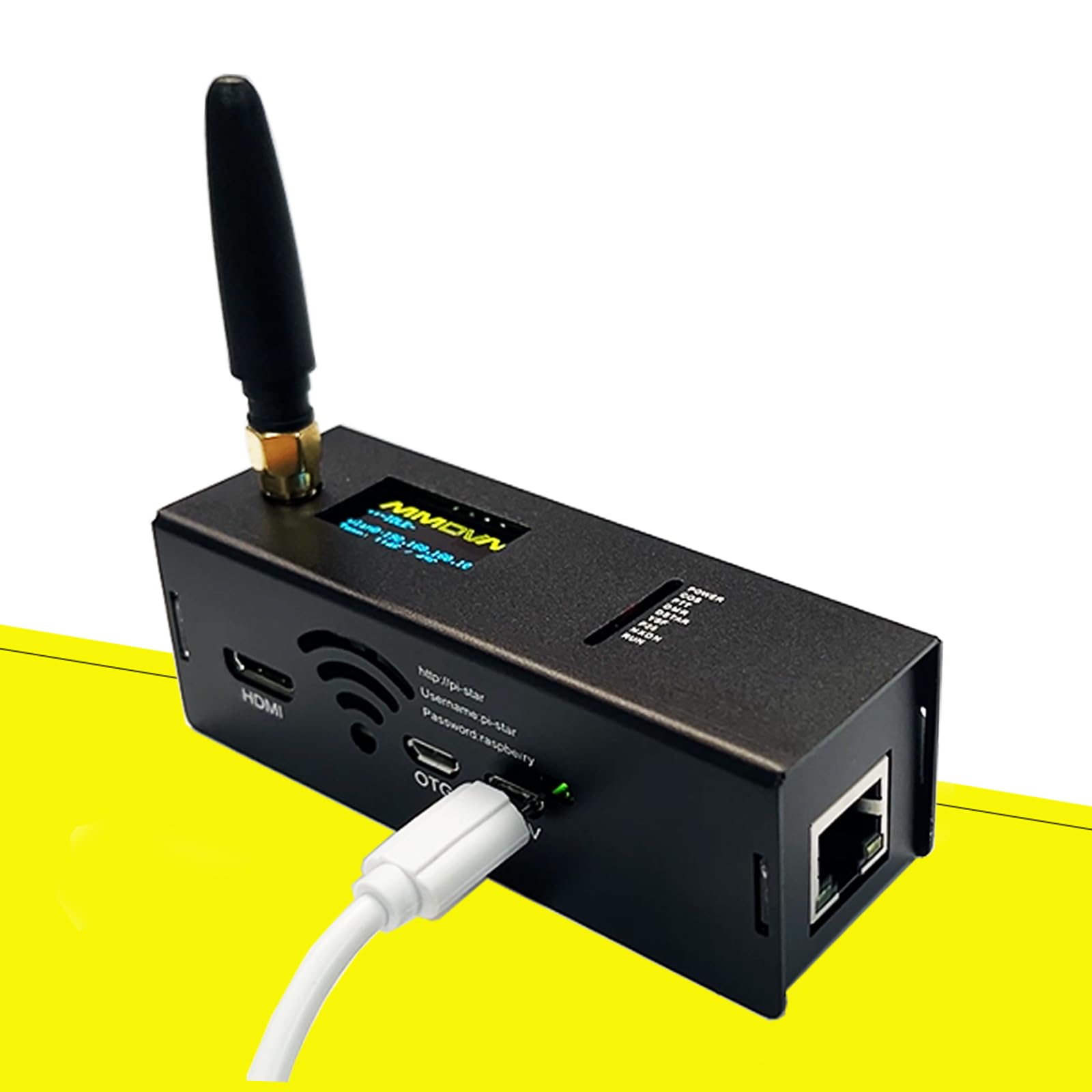 MM100 Dmr Hotspot avec port WiFi Ethernet Voice Modem Raspberry Pi Zero W Dstar Ysf C4fm Two Colors OLED Screen