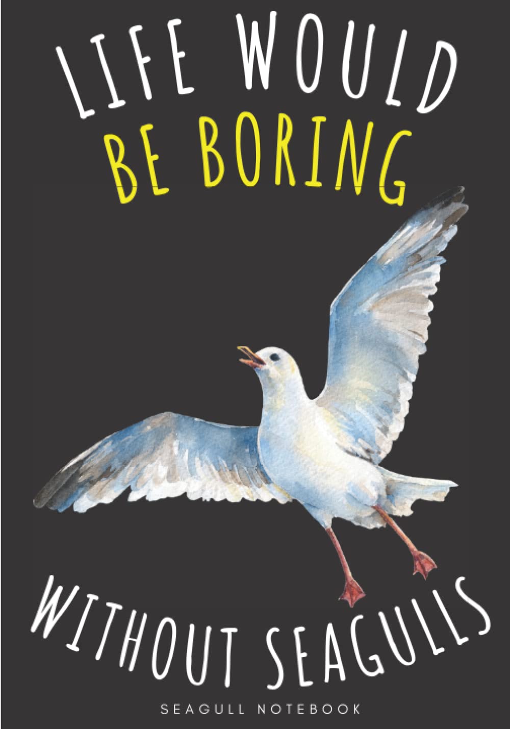 Seagull Notebook: Large Lined Journal For Your Daily To do List Note | 100 pages Decorated With Small Wildlife Birds Face Designs and Cute Seagulls ..