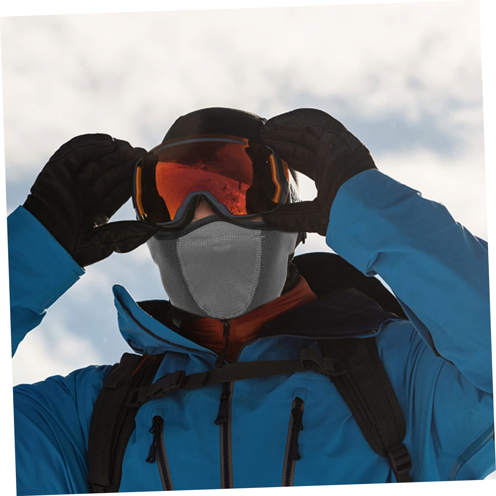 5stücke Wiederverwendbare Halsabdeckung Winddichte Fleece-gesichtsmaske Für Kälte Schutz Für Hals Und Ohren Für Wintersport Und Outdoor-aktivitäten