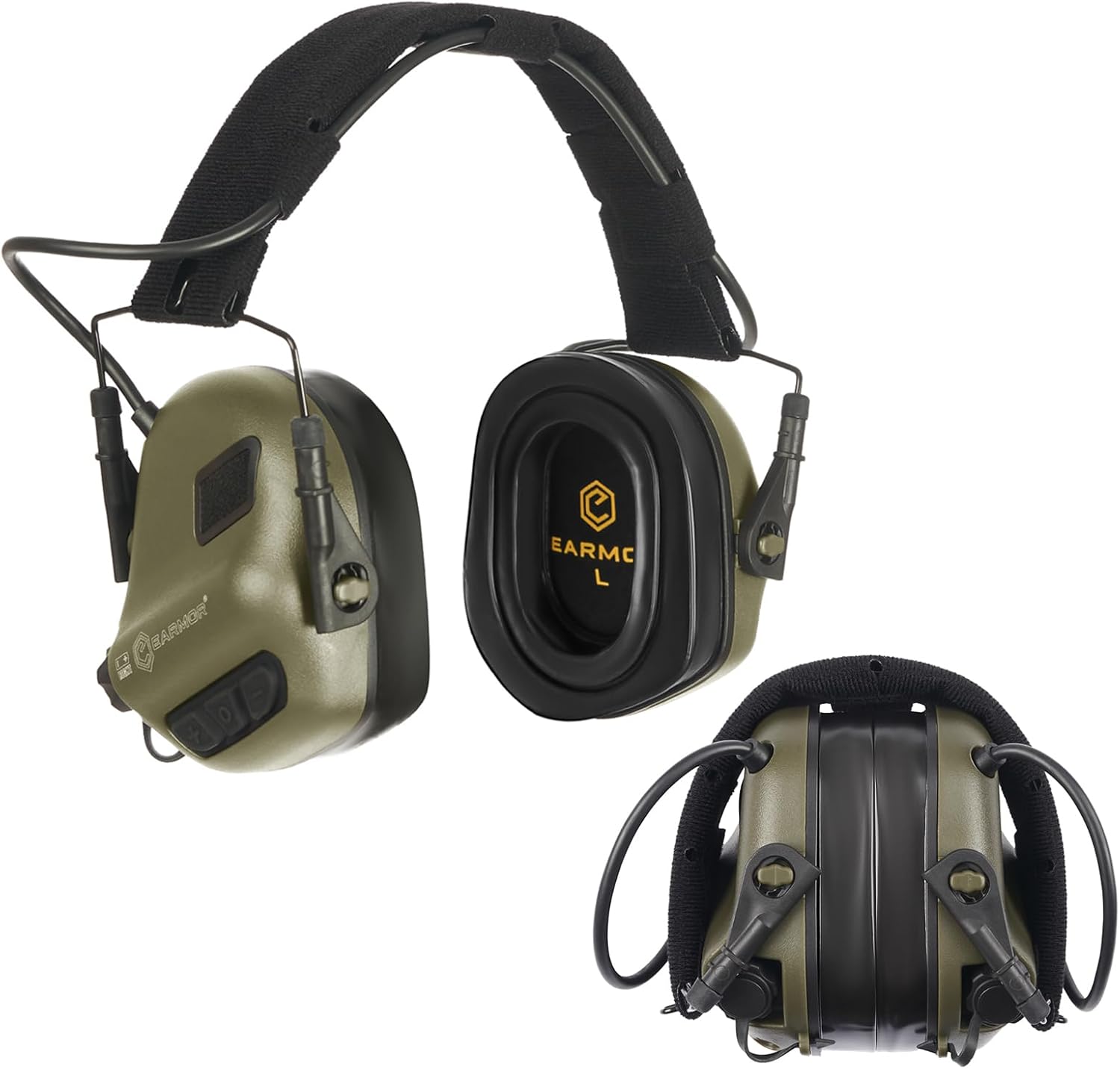 EARMOR M31 PLUS Electronic Ear Protection for Shooting, Tactical Headset Earmuffs with Noise Cancelling & Sound Amplification