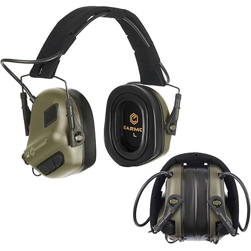 EARMOR M31 PLUS Electronic Ear Protection for Shooting, Tactical Headset Earmuffs with Noise Cancelling & Sound Amplification