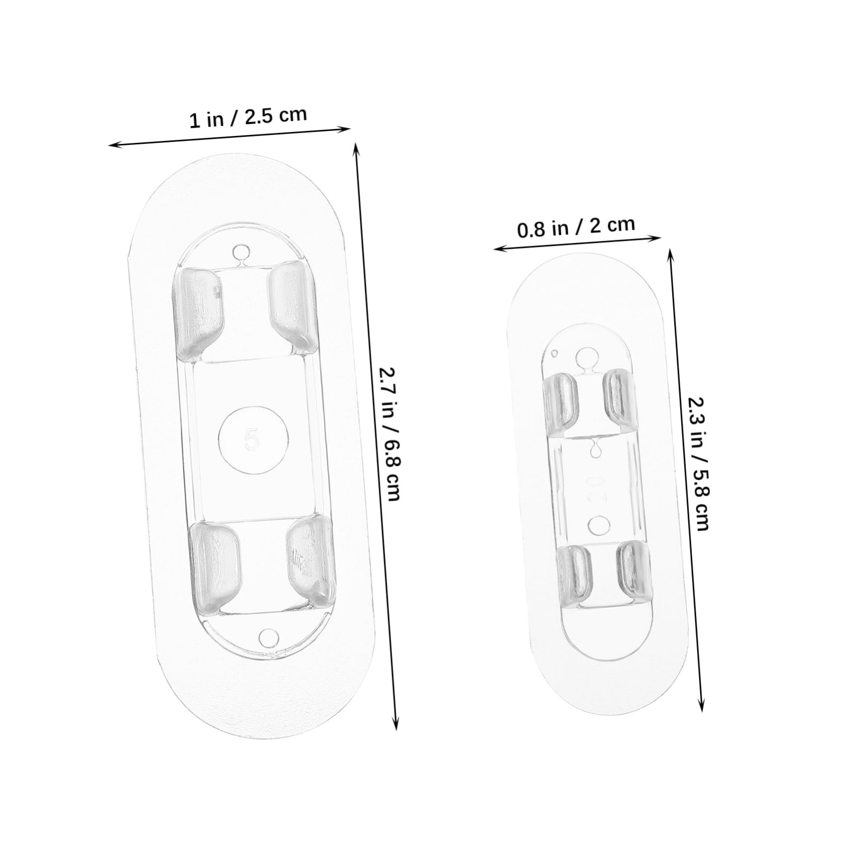 SHINEOFI 5 Ensembles Clip De Câble Transparent De Supports Adhésifs Pour Gestion De Câbles Fixation Sécure Facile À Utiliser Pour De Bureau Maison 30 Pièces * 5