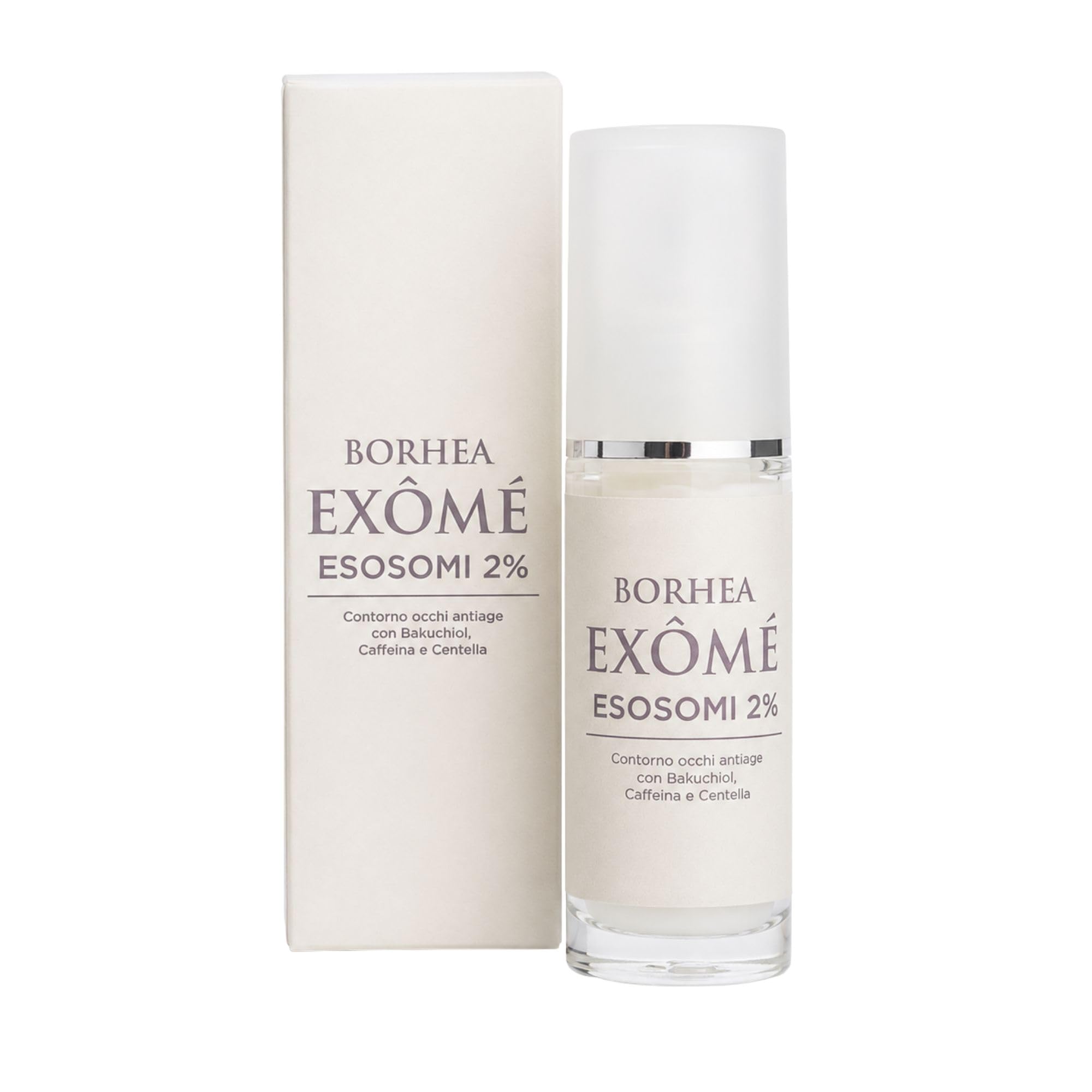 BHOREA Exômé Contorno Occhi Antiage, Esosomi 2% con Bakuchiol e Caffeina