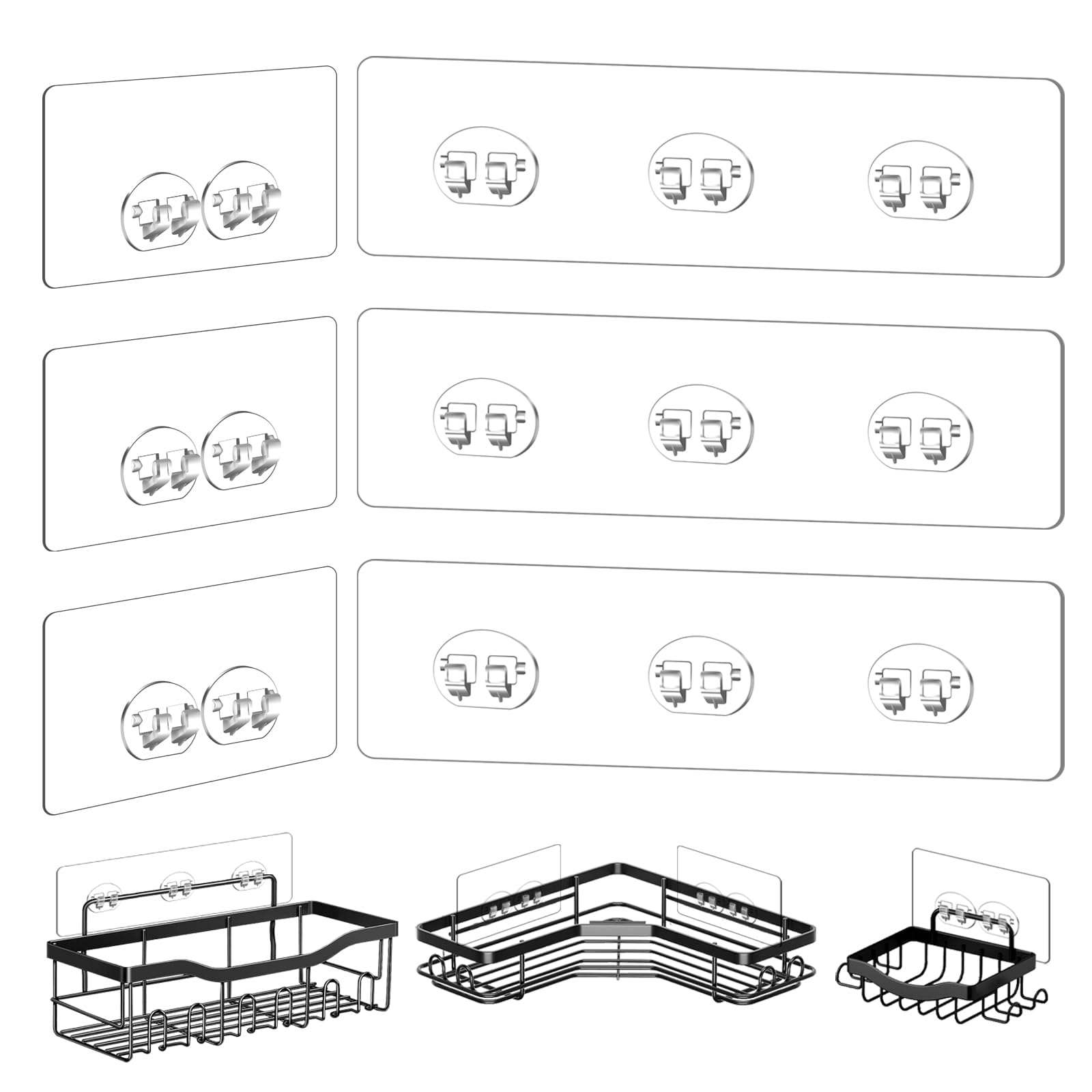 DSJIFGEW Shower Caddy Adhesive Replacement Stickers