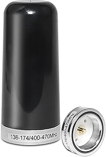 3DB Gain GMRS Antenna NMO Mount, Dual-Band UHF VHF 136-174MHz 400-470MHz, 3.5” Antenna NMO Connection for Midland Car Truck Ham Radio Amateur Mobile Radio Two Way Radio Marine Boat VHF Radio