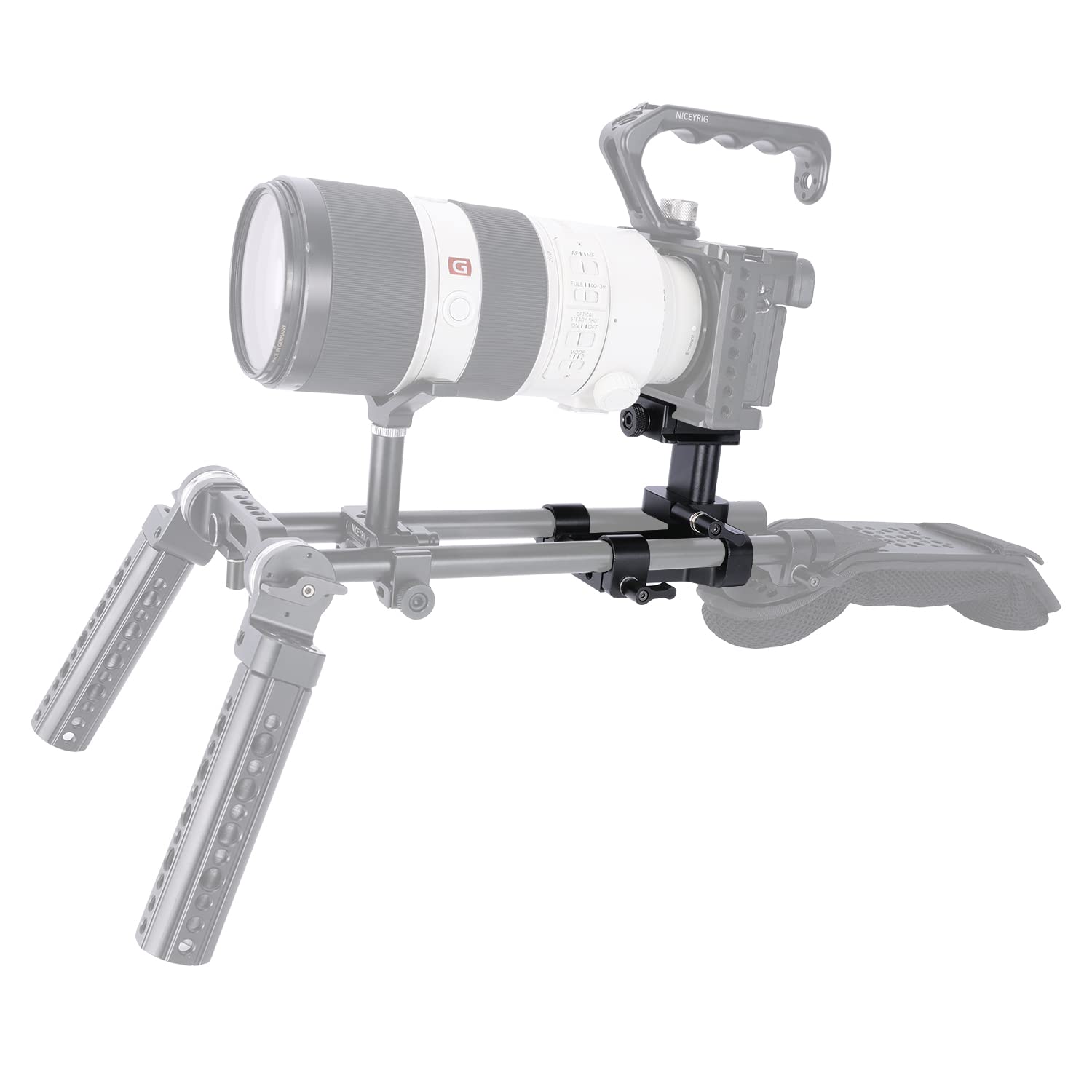 Support Laser NICEYRIG Clamp Rail 15mm Forme Z - Pour Système Support DSLR Et Rigs épaule Support Camera DSLR Support Laser NICEYRIG Clamp Rail 15mm Forme Z - Pour Système Support DSLR Et Rigs épaule Support Camera DSLR