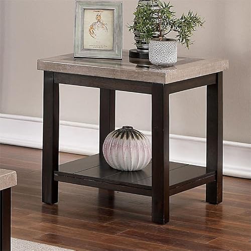 Furniture Of America Oglin Transitional Wood 2-Piece Coffee Table Set In Walnut #TOP4