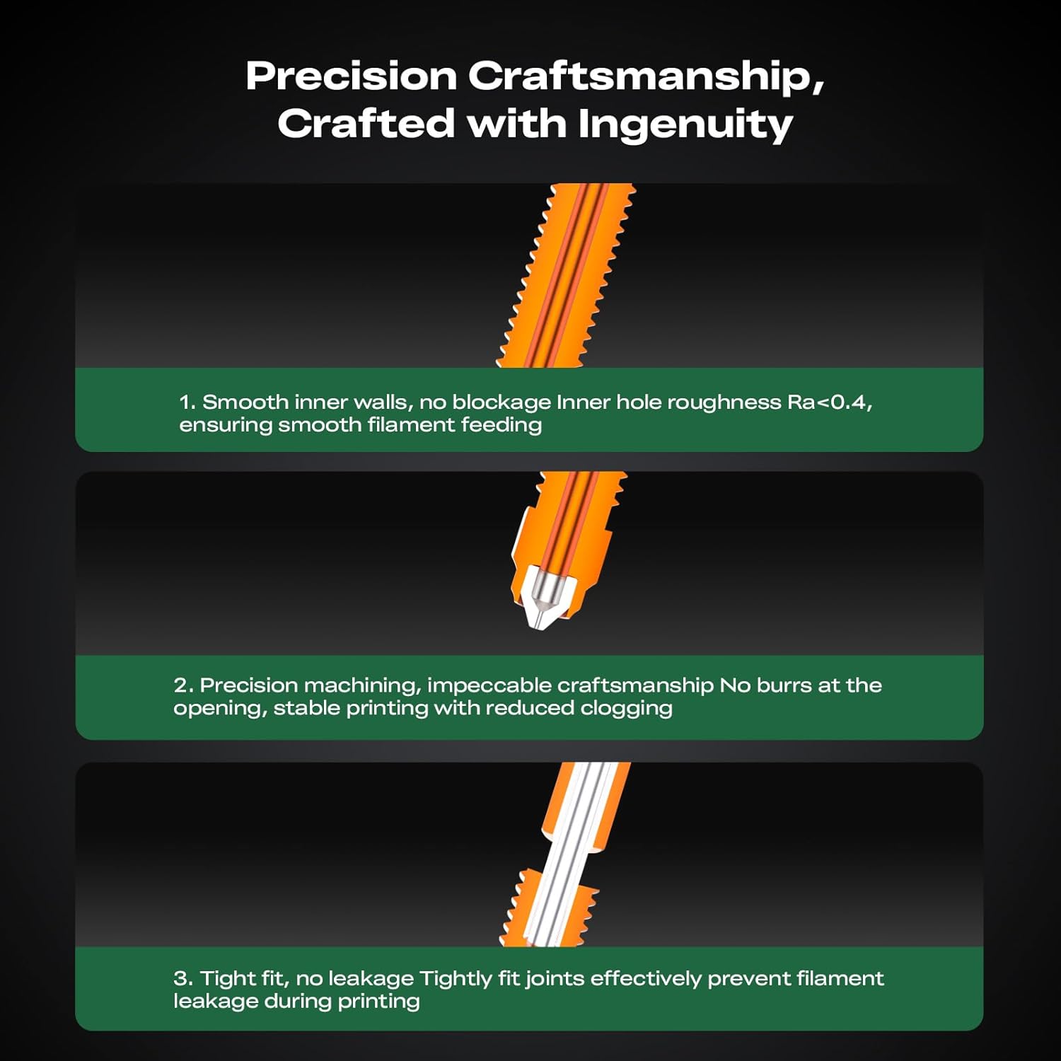 Creality K2 Pro Ceramic Heating Block Kit, All-Metal Integrated Hotend with Titanium Heat Break, Supports Engineering Filaments, for K2 Pro 3D Printer