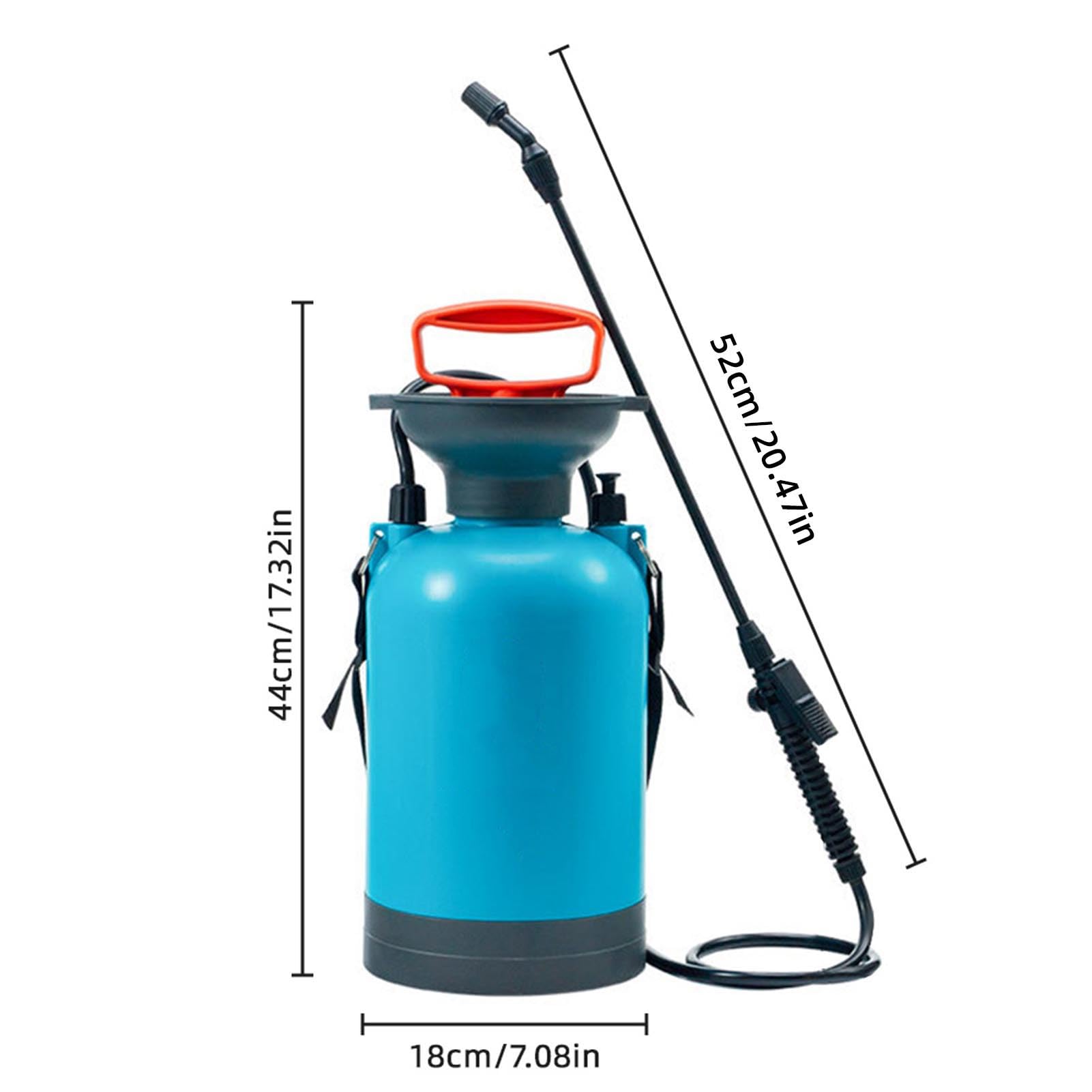 Pulvérisateur de Jardin à Pression à Pompe Portable Haute Pression 2 Modes de pulvérisation Pulvérisateur de Jardin pressurisé de Grande capacité Gris 8L avec manomètre (5L avec Socle)