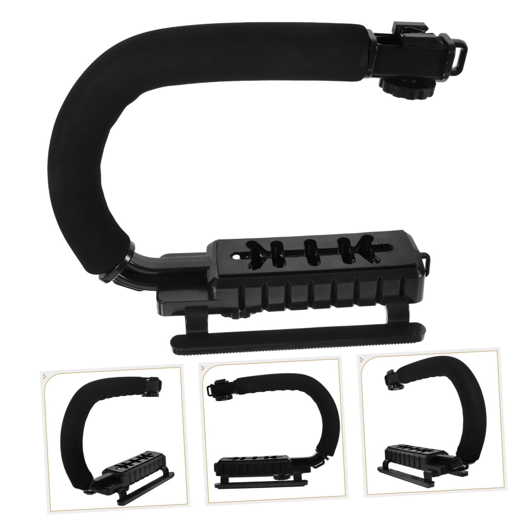 Stabilizzatore per Fotocamera Portatile U a Mano in Lega di Alluminio | Design Multifunzionale Leggero, Struttura Robusta in Abs e Schiuma, per Viaggio e Attività All'aperto