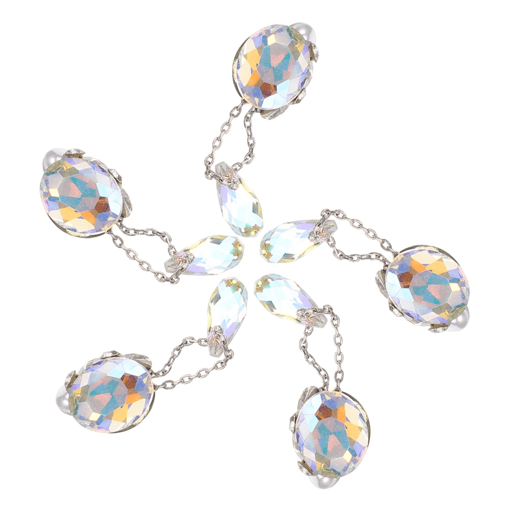 Ipetboom 5 Set Ciondolo Di Diamanti Per Nail Art Strass Per Nail Art Arredamento Anelli Decorazioni Unghie Decorazioni Per Unghie Accessorio Per Ornamento Fai Da Te Per Unghie 5 Pezzi * 5