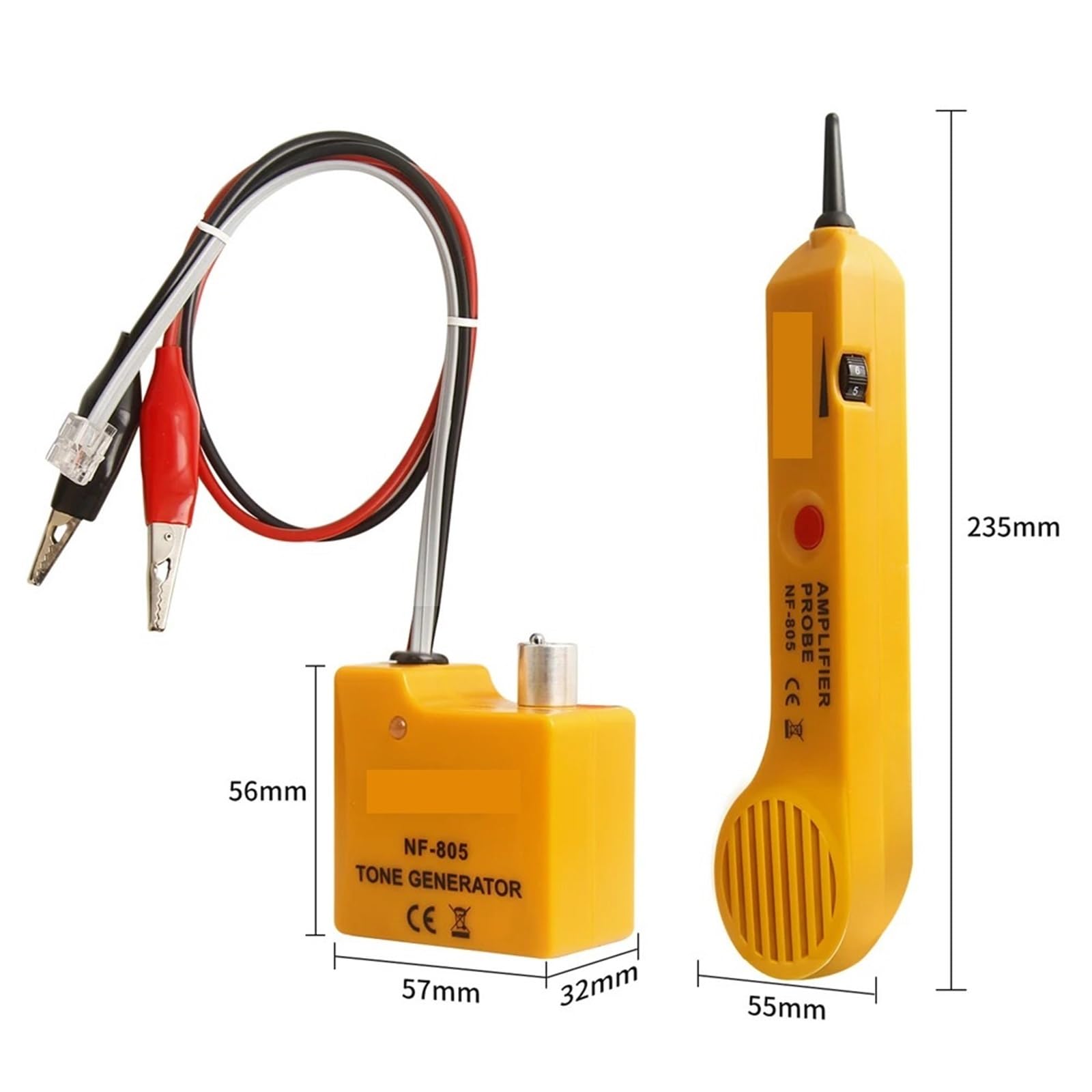 Generador de tonos for comprobador cables NF-805, rastreador alta precisión, amplificador inductivo con volumen ajustable - Omni-Check