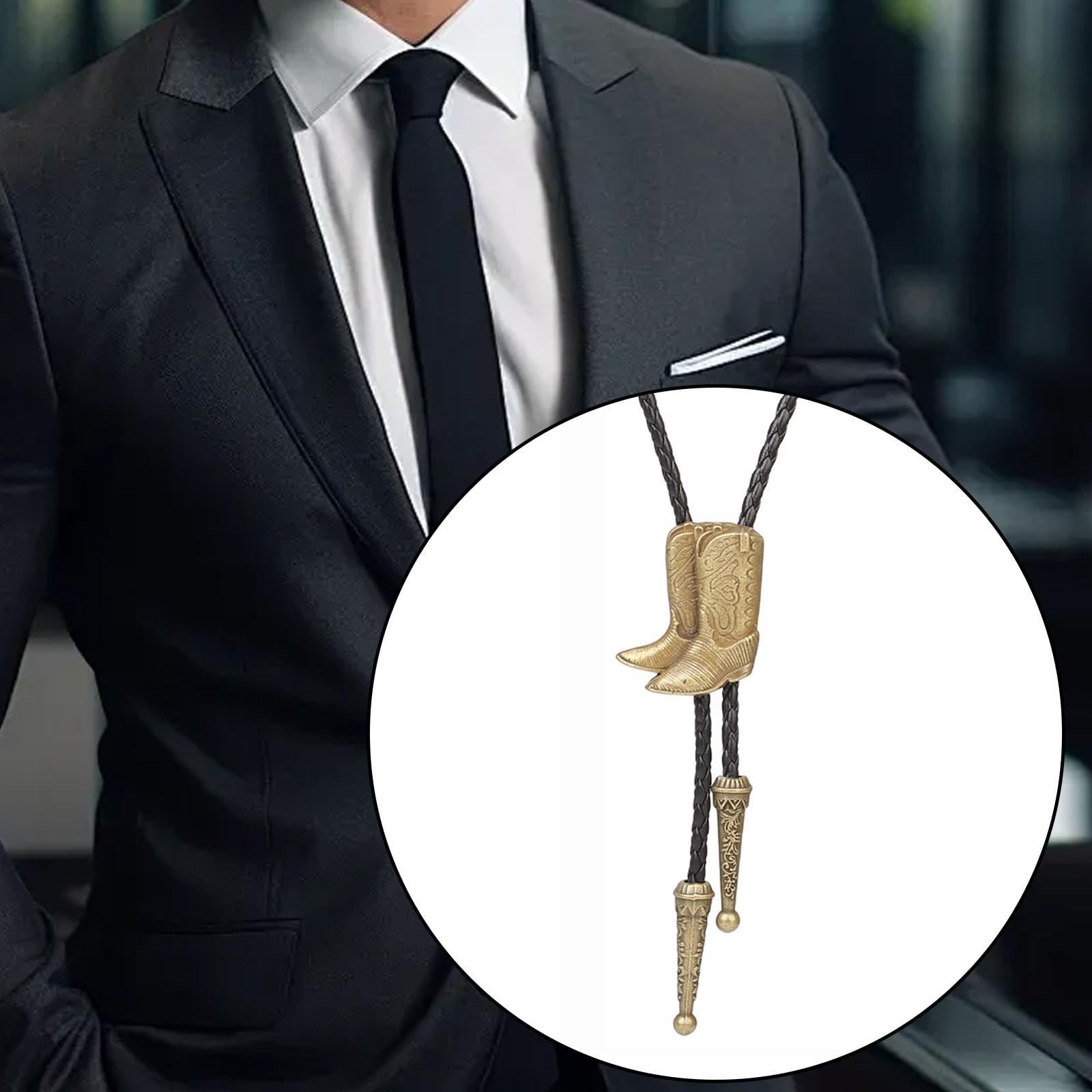 Colcolo Bolo Tie Cowboy Krawatte für Karneval Feiertage Kostüm Hochzeit, Bronze