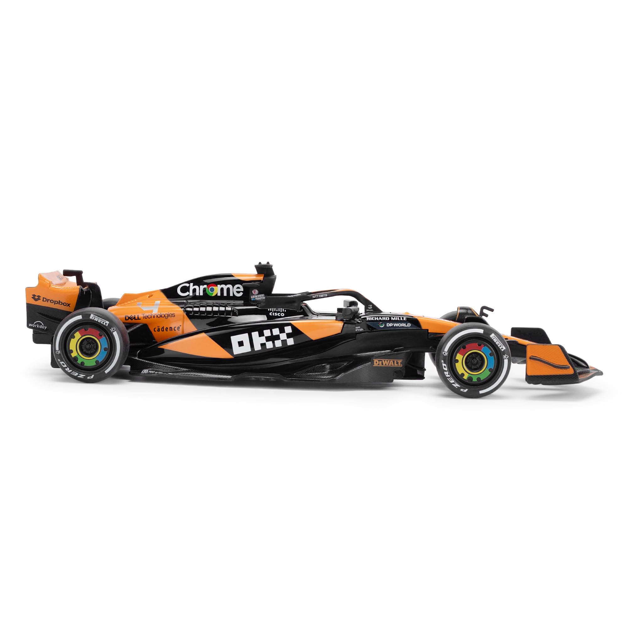 CMJ McLaren MCL38 F1 Modellauto im Maßstab 1:18-2024 | Detailliertes Sammlermodell aus Druckguss | Offiziell Lizenziertes Produkt | Miami Grand Prix 2024