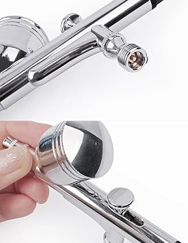 Cordless Airbrush Kit, Portable Airbrush Kit, High Pressure Air Brush Kit, 50 PSI Stainless Steel Professional Airbrush Set, Makeup Airbrush Machine for