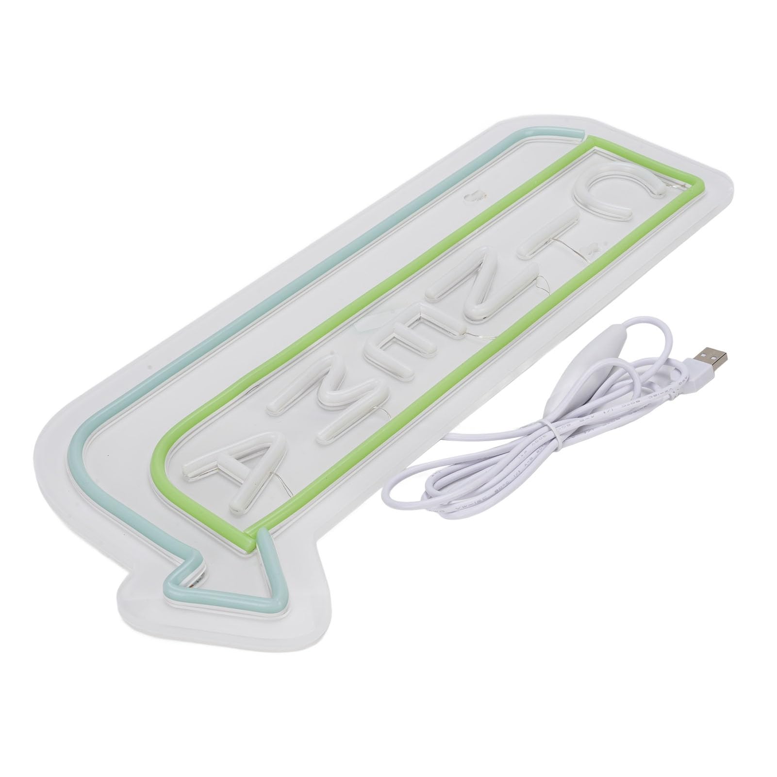 Insegna cinematografica Luce a LED dimmerabile con lettera a punta di freccia per sala cinematografica Decorazione parete per teatro Materiale acrilico Verde Blu Bianco CINEMA