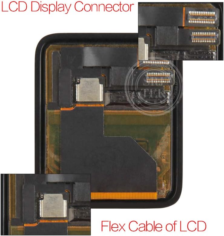 A-MIND for Apple Watch Iwatch Series 1 1st Aluminum 42mm LCD Display Screen Replacement,for Iwatch 1st 42mm Display LCD Panel Repair with Screen Protector(42mm LCD with Touch)