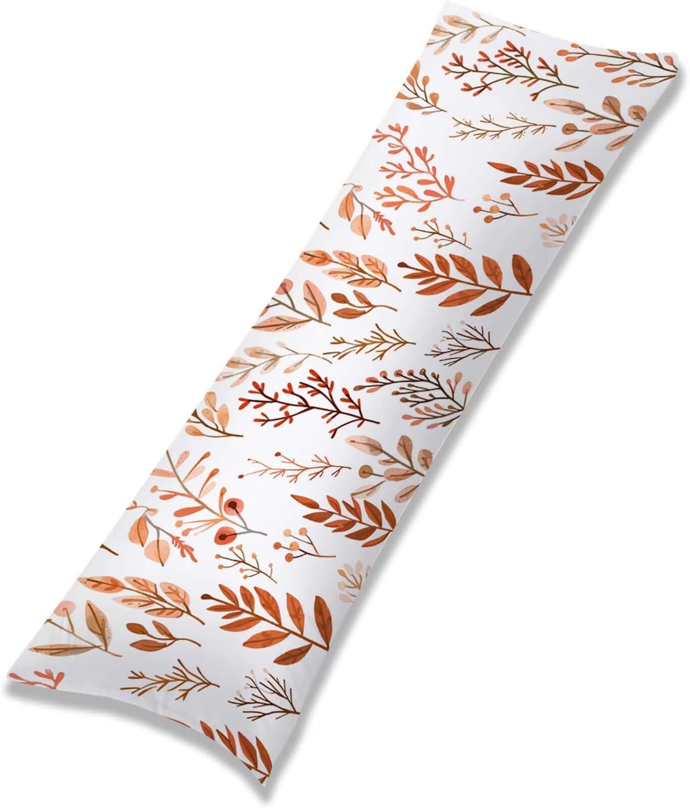 Fodera Cuscino 50 x 150 cm, Paesi nordici-20 Lino Copricuscini Letto, | con Invisibile Cerniera, Morbida e Traspirante, per biancheria da letto, divano, hotel, chi dorme sul fianco Fiori-2 j-35