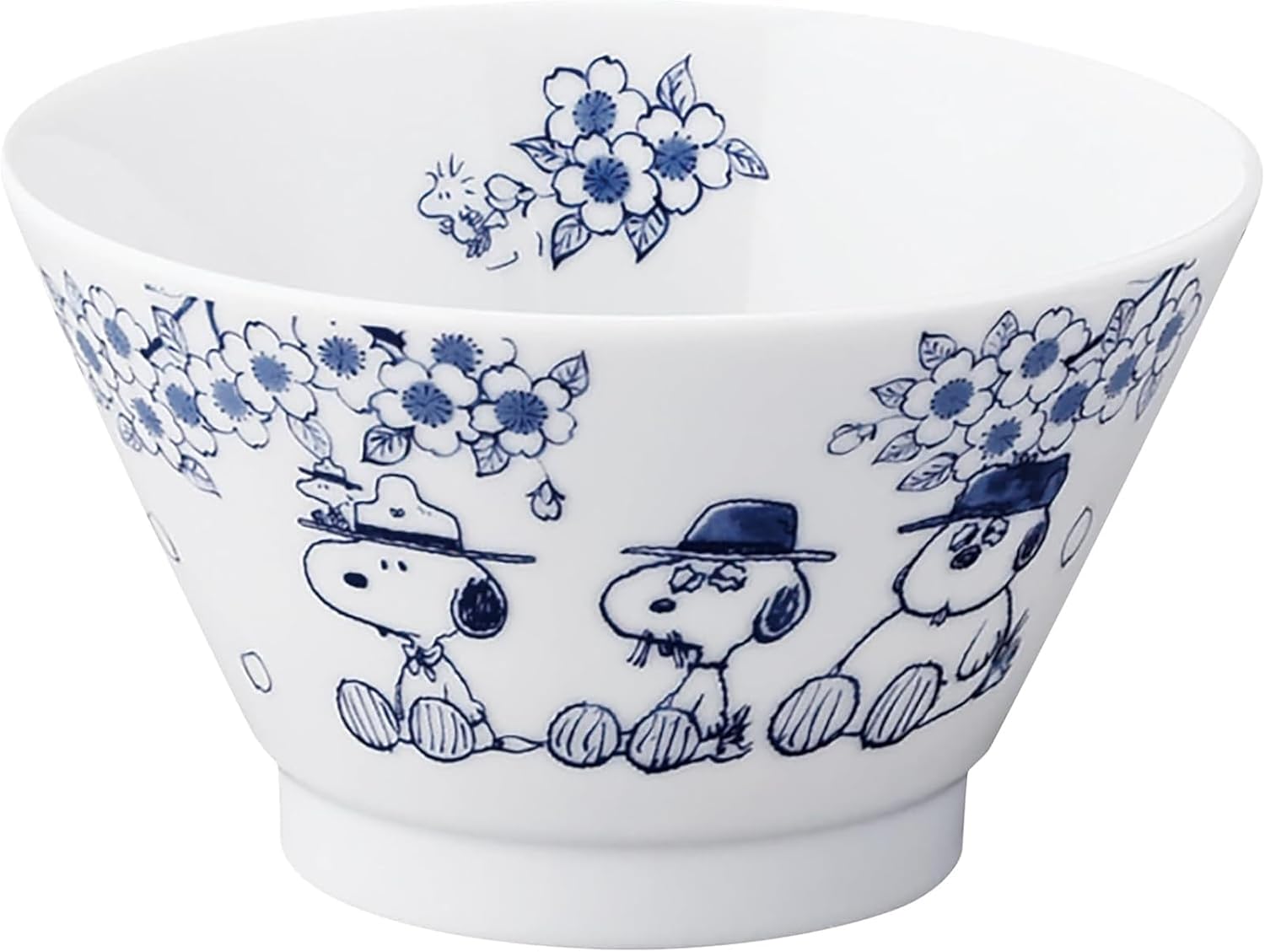 山加商店(Yamakasyoten) Peanuts SNZ105-351 Snoopy Rice Bowl, 4.7 inches (12 cm), Adooa, Mountain Climbing, Blue