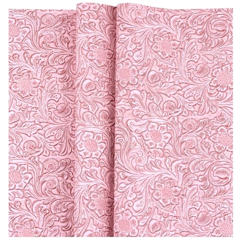 Solid Color Embossed Faux Leather Sheets 12
