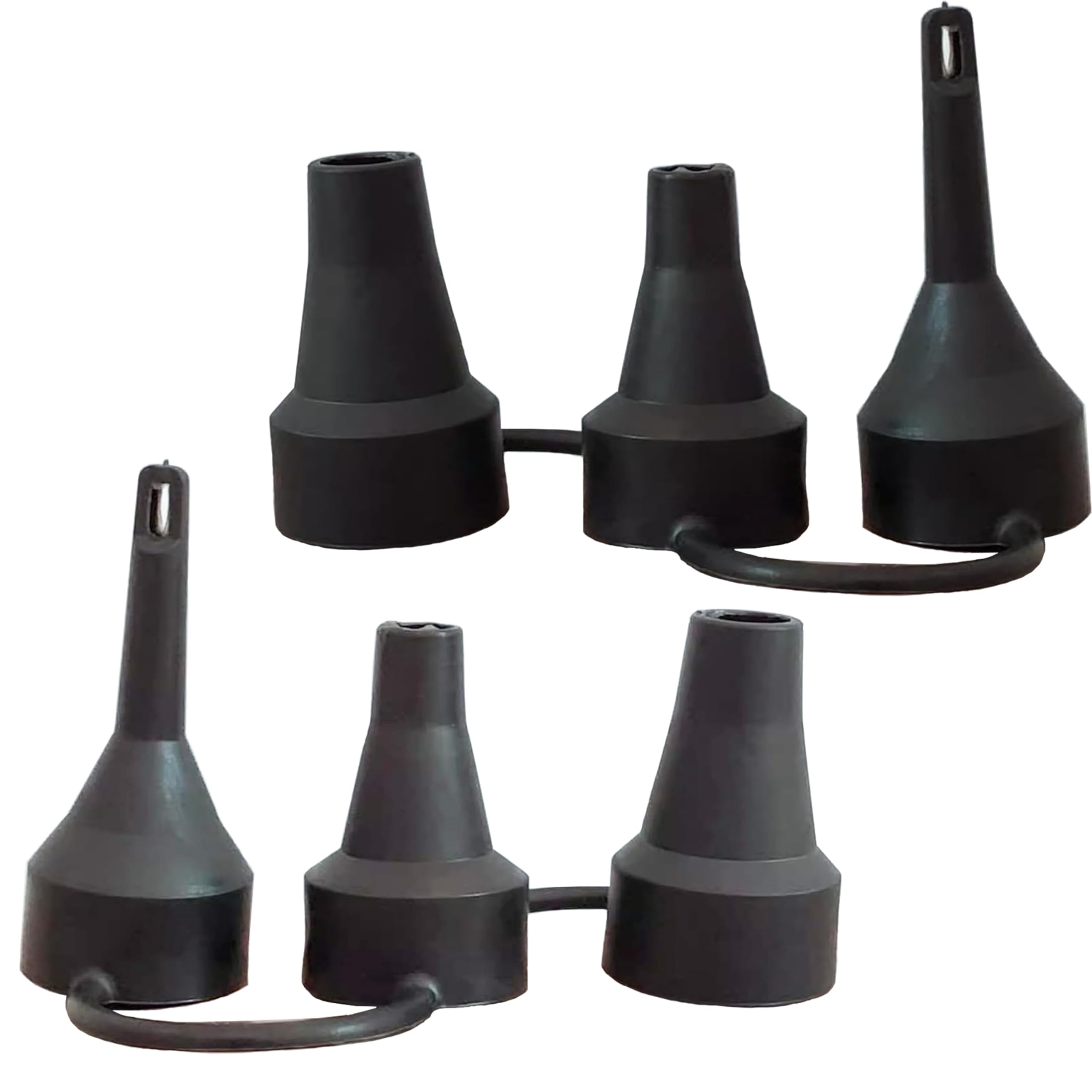 Air Pump Replacement Nozzles 3 Size Inflatable Pump Nozzles Head Air Pump Inflator Adaptor Accessory for Partial Air Bed Air Mattress etc Plastic 2PCS