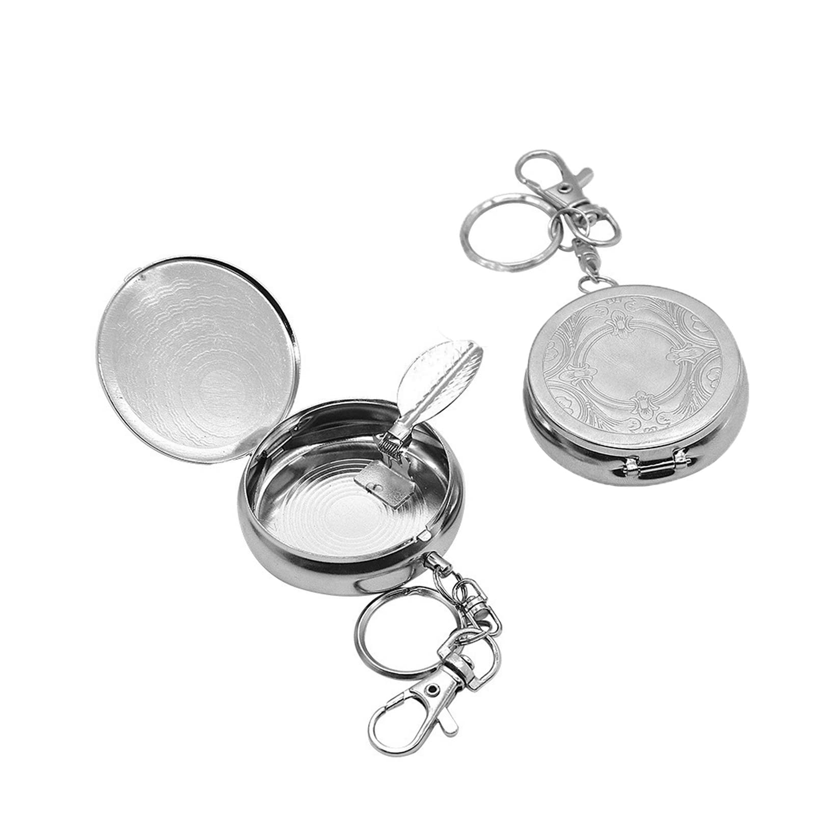 2PCS Circular Ashtray Portable Car Ashtray