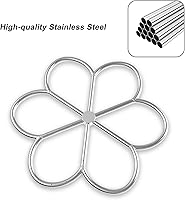 Vista 3 de Skyflame Anillo de quemador de hoguera de acero inoxidable de 24 pulgadas para hoguera, gas natural y chimenea de propano, Max BTU 296K