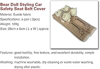 Vista 3 de Tianmei - Funda para cinturón de seguridad de coche con acolchonado en el hombro (2 unidades)
