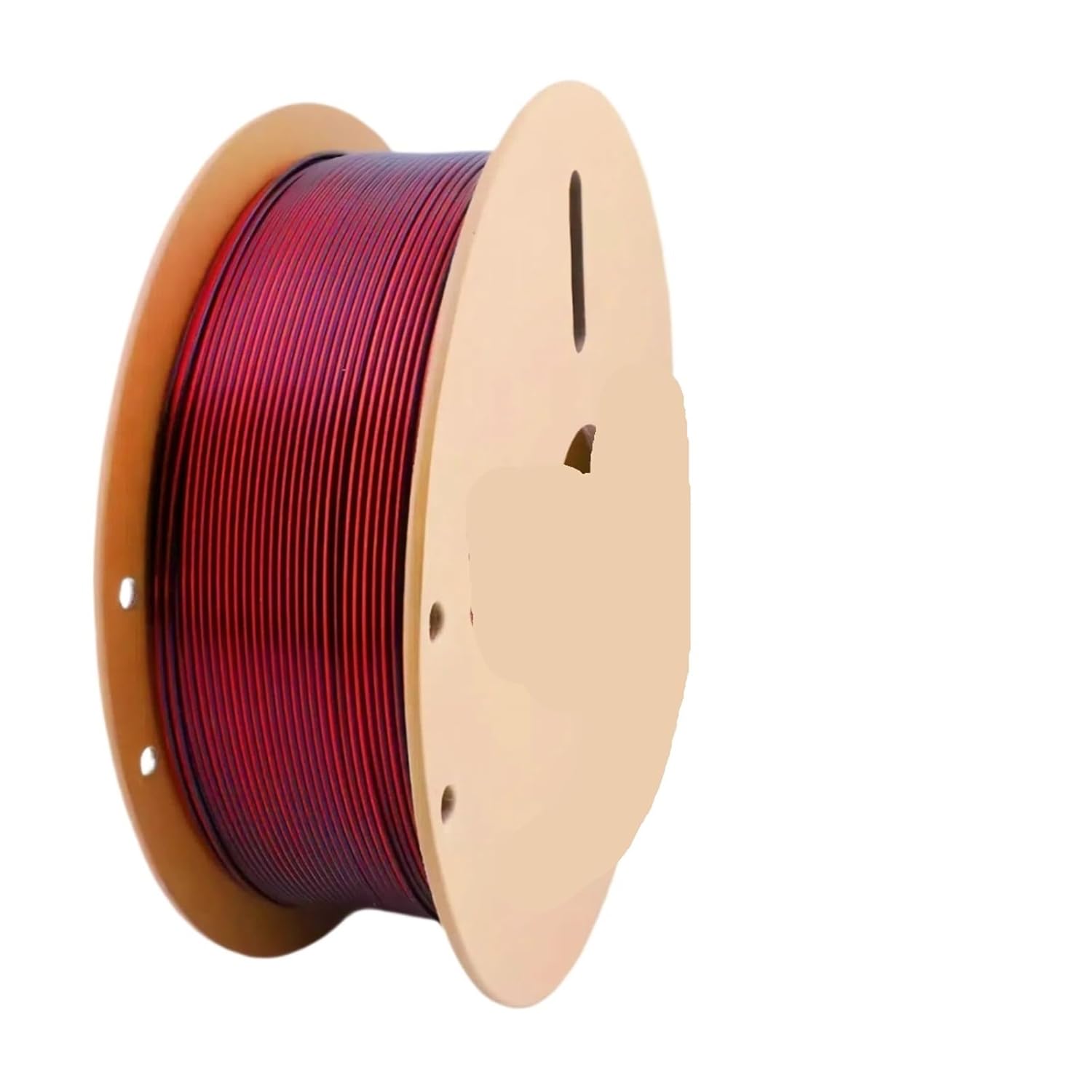 Dual(Black & Red) Silk PLA 3D Printer Filament 1.75mm,1kg(2.2lbs) Shiny Multicolor Color Change Printing
