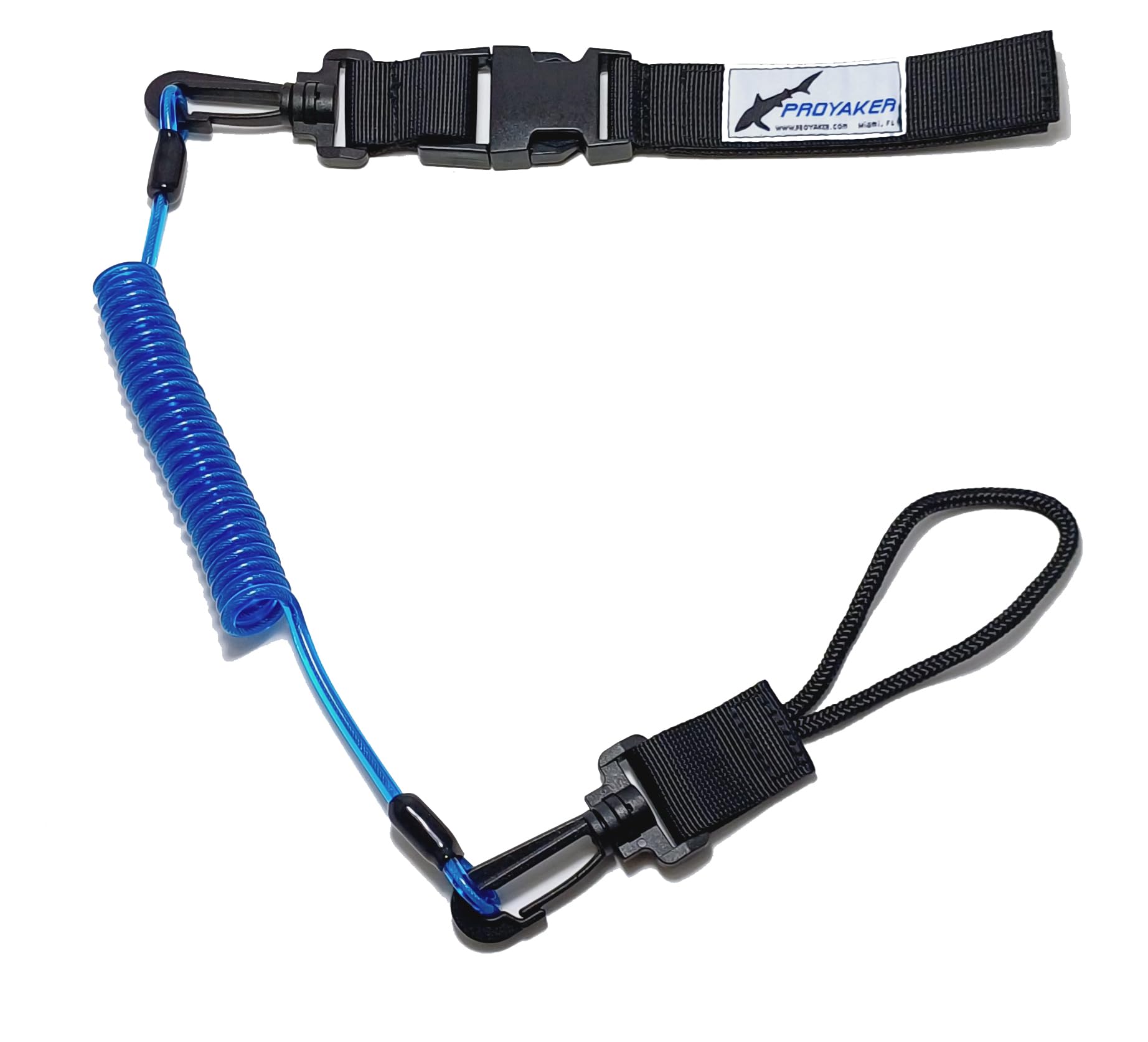 Yak Gear Leash Yak Gear Coiled Paddle Leash - Fishing Pole Tether For  Kayaks & Boats Boat Accessory Safety