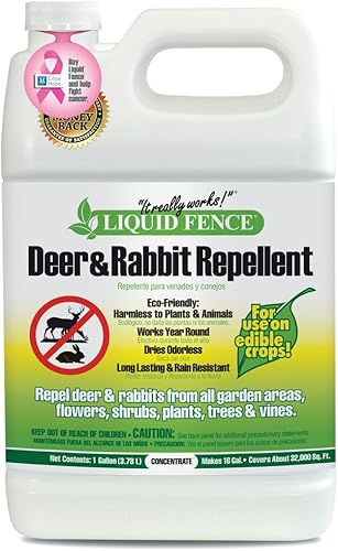 Liquid Fence - Repelente de conejos y ciervos.