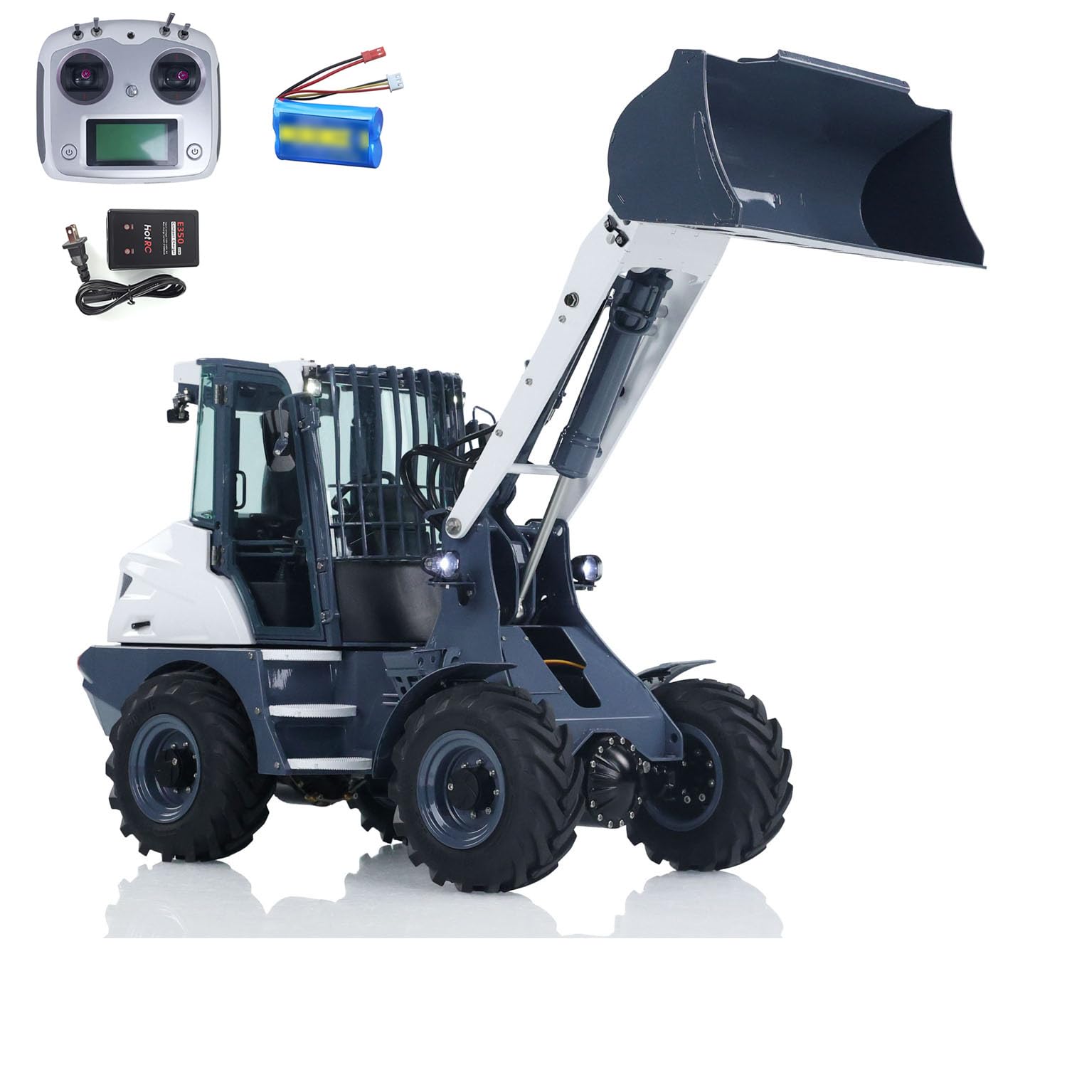 TOUCAN RC HOBBY 1 14 LESU Metal Hydraulic RC Loader AOUE MCL8 RTR Radio Control Car Sound Lights