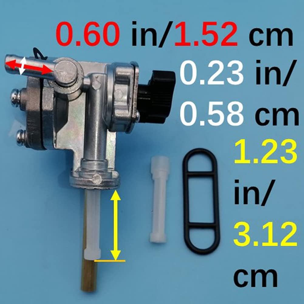 Fuel Cock Petcock Valve Tank Switch Compatible with Suzuki Vinson 500 LTA500F LTA500FB LTA500FC LTF500F LTF500FC 4x4 Manual Auto Advantage Limited Edition 44300-03G02 2002 2003 2004-2007 Z649
