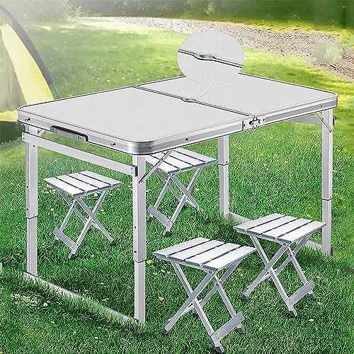 CPROSP Tavolo da Campeggio Portatile Pieghevole 90 * 40cm, da Picnic per Esterni Nero, Altezza Regolabile 26-70cm con Rete di Contenimento, Borsa per Il Trasporto Inclusa in Alluminio MDF 4 Persone CPROSP Tavolo da Campeggio Portatile Pieghevole 90 * 40cm, da Picnic per Esterni Nero, Altezza Regolabile 26-70cm con Rete di Contenimento, Borsa per Il Trasporto Inclusa in Alluminio MDF 4 Persone