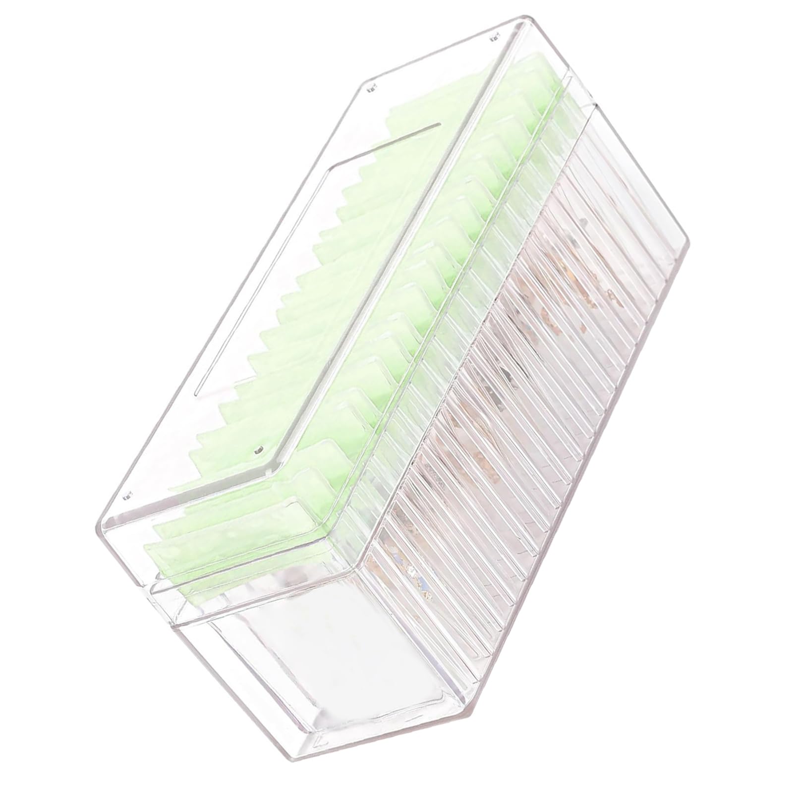 Msioytog Multifuntional Jewelry Storage Box with 20 PVC Bags Portable Jewelry Pouches Organizers Clear Display Box Portable Pouches
