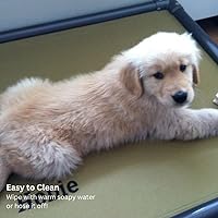 Vista 7 de Kuranda Chewproof Elevated Dog Bed - Walnut PVC - 40" x 25" - Heavy Duty Vinyl - Smoke