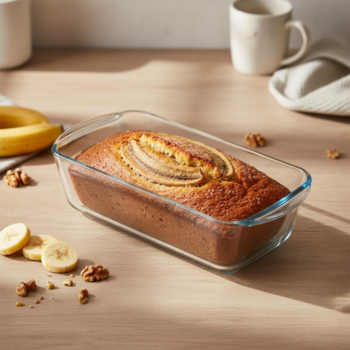 Pyrex Bake & Enjoy FU130 Plat à pain en verre 280 x 120 mm/1,5 l – Résistant aux rayures