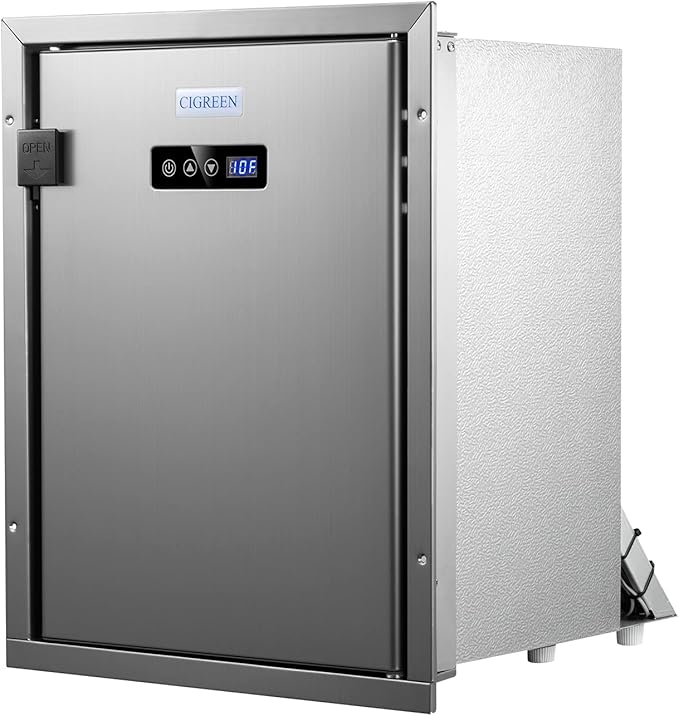 CIGREEN 12 Volt Refrigerator RV Refrigerator Builtin