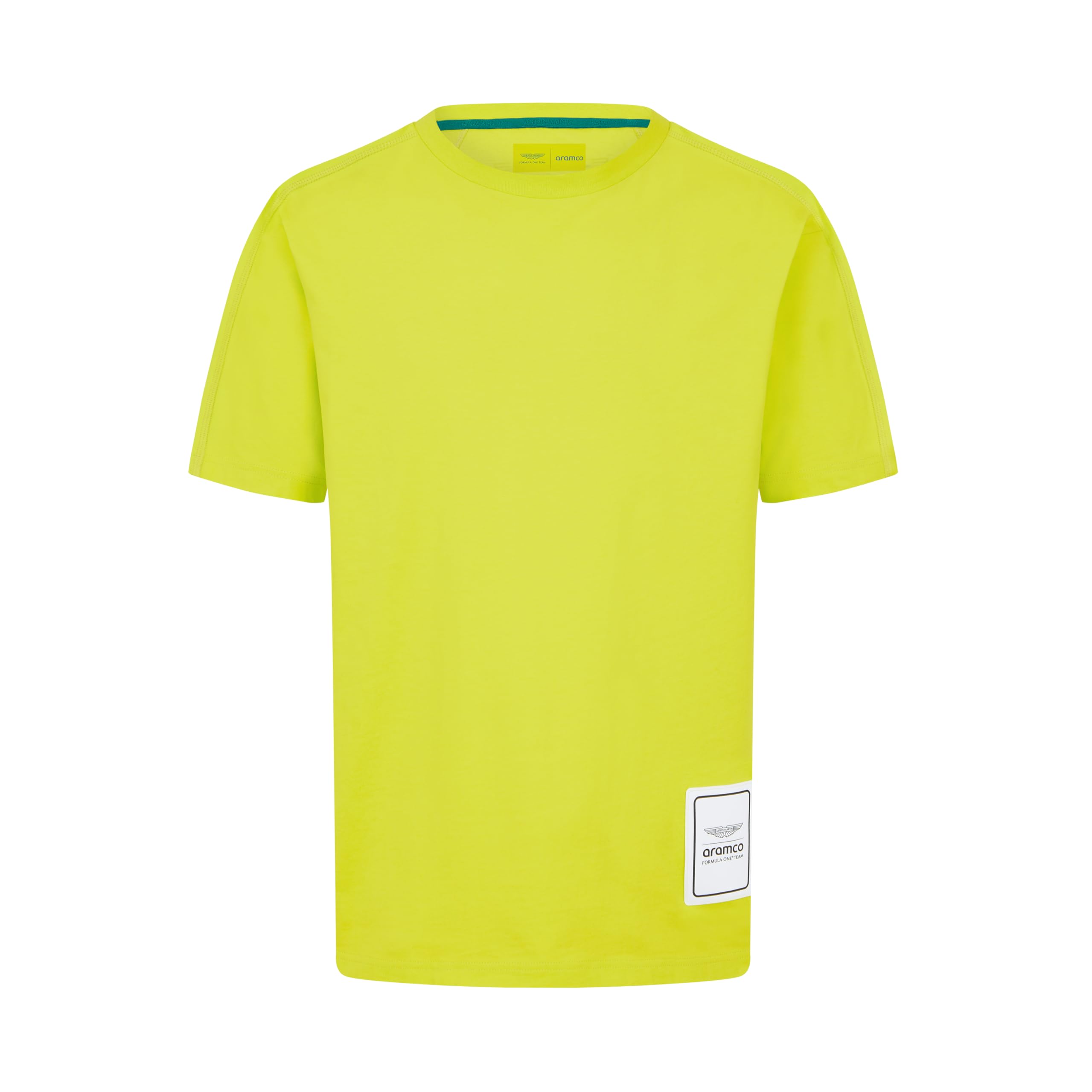 Aston Martin F1 Men's Logo Tshirt - Lime - Size: Large