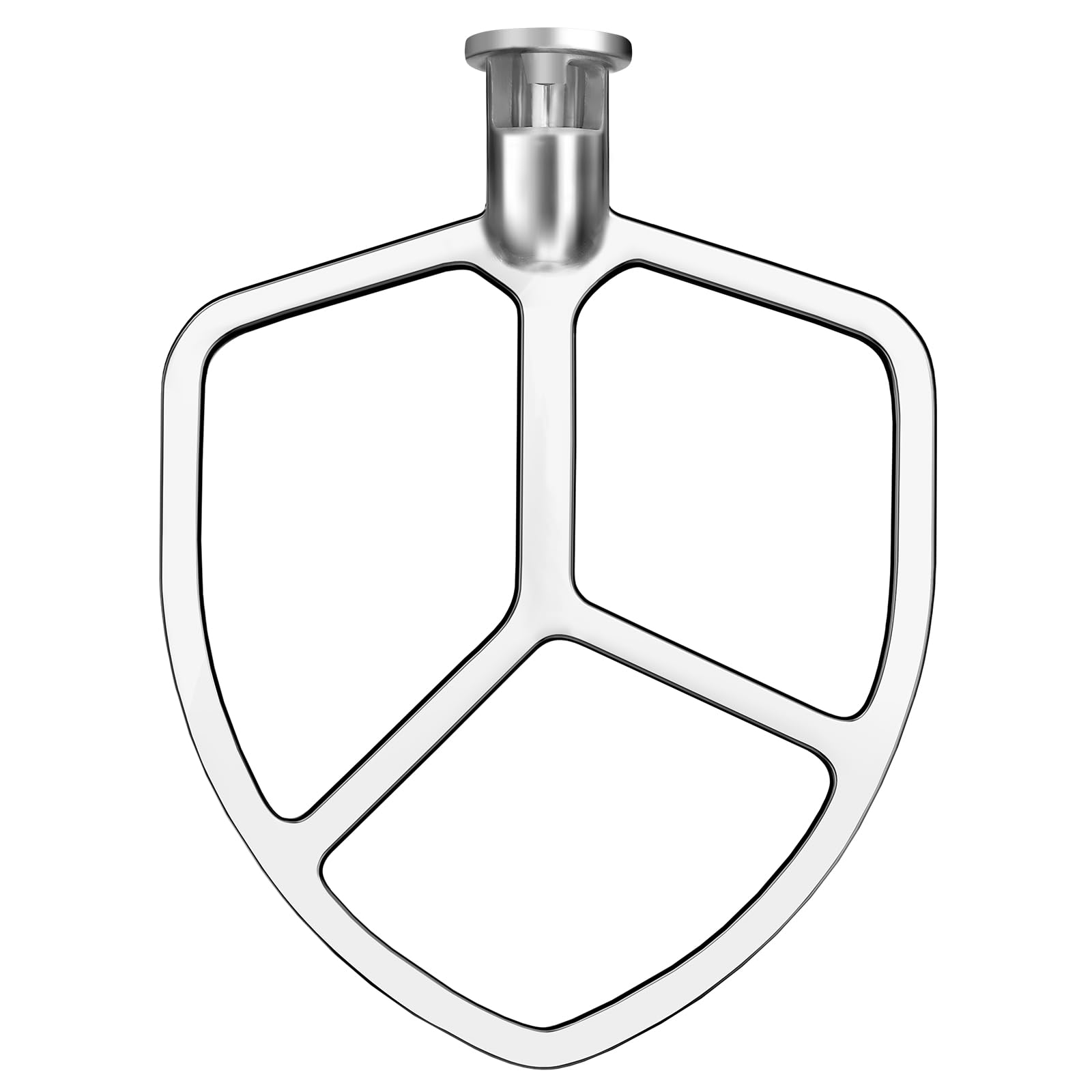 5-6QT Stainless Steel Flat Beater for KitchenAid Stand Mixer, Kitchen Aid Paddle Attachment Accessories/No coating/Dishwasher Safe Replacement for kitchenaid Professional 5 Plus and 600 Series Mixer