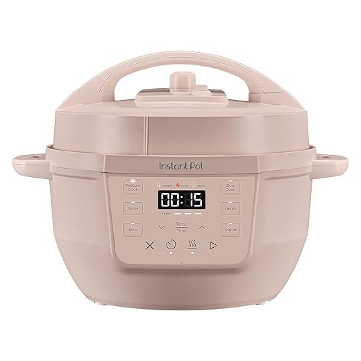 Instant Pot 4QT RIO Mini 7-in-1 Multi-Cooker, Pressure Cooker, Slow cook, Sauté, Steam, Rice Maker, Yogurt, & Warmer, Rosewater, 4 Quarts