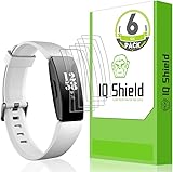 IQShield Screen Protector Compatible with Fitbit Inspire HR (Fitbit Inspire)(6-Pack)(Full Coverage) Anti-Bubble Clear TPU Film